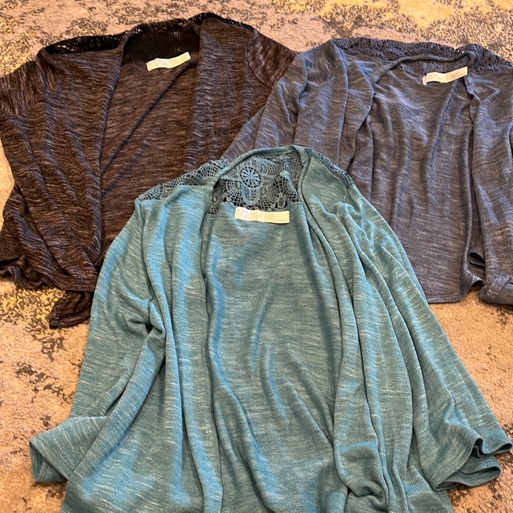 Set of 3 time and Tru cardigans